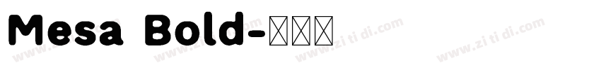 Mesa Bold字体转换